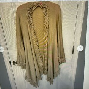 Coldwater Creek Beige Poncho